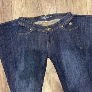 Women's Dark Blue Flare Jeans